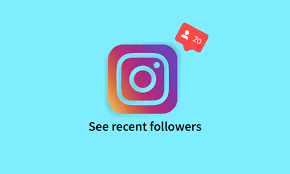 see recent followers on Instagram