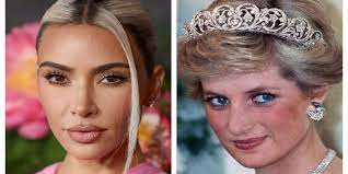 According to a press release from Sotheby's, Kim Kardashian, left, spent $197,453 on a pendant worn and beloved by the late Princess Diana at an auction on Wednesday.