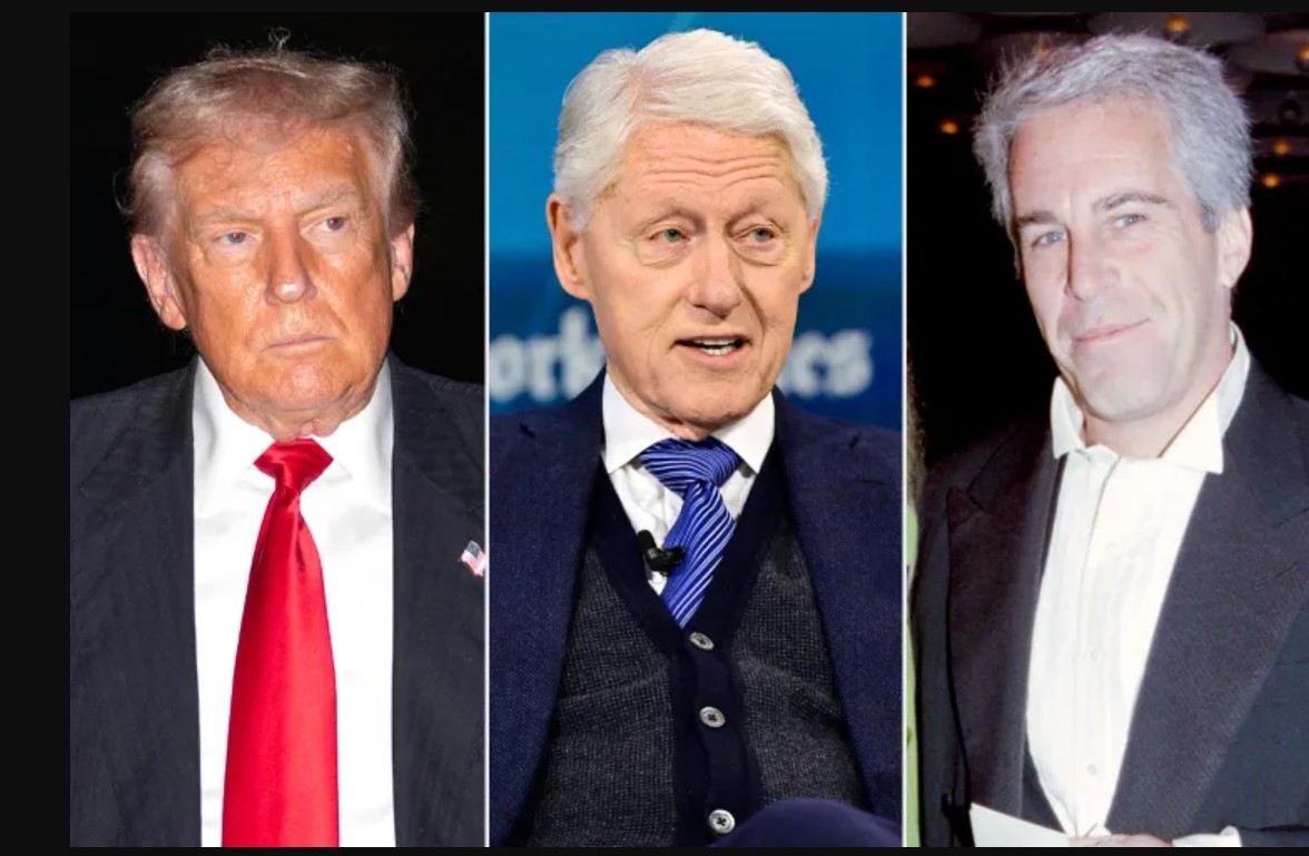 Donald Trump; Bill Clinton; Jeffrey Epstein.